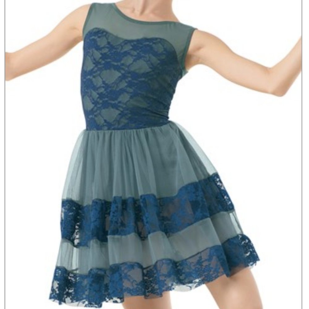 Weissman Child Intermediate Lyrical Mesh Lace costume 7/8